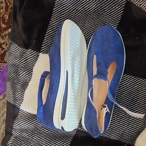 Blue Suede Women's Shoes